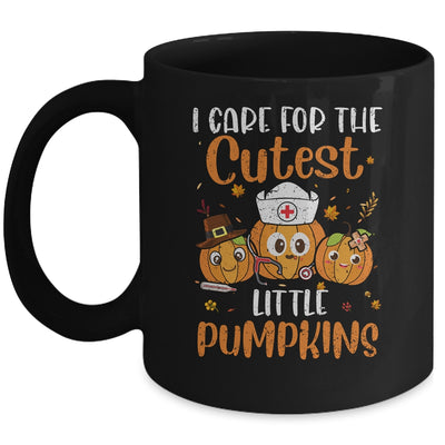 Pumpkins Nurse Halloween Scrub Top Fall Thanksgiving Women Mug | teecentury