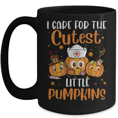 Pumpkins Nurse Halloween Scrub Top Fall Thanksgiving Women Mug | teecentury