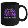 Purple Up April Rainbow For Month Of The Military Kids Mug | teecentury