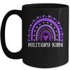 Purple Up April Rainbow For Month Of The Military Kids Mug | teecentury