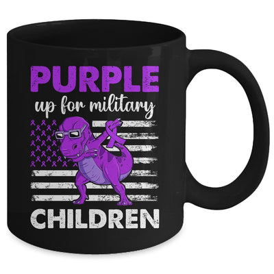 Purple Up For Military Kids Child Of The Military Dino Boys Mug | teecentury