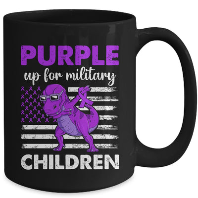 Purple Up For Military Kids Child Of The Military Dino Boys Mug | teecentury