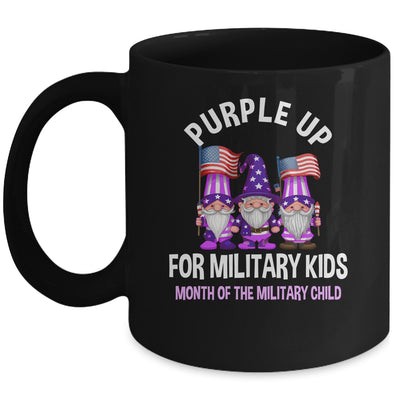 Purple Up For Military Kids In Month Of Military Child Gnome Mug | teecentury