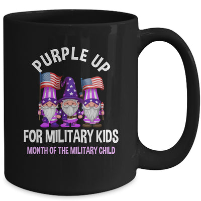 Purple Up For Military Kids In Month Of Military Child Gnome Mug | teecentury