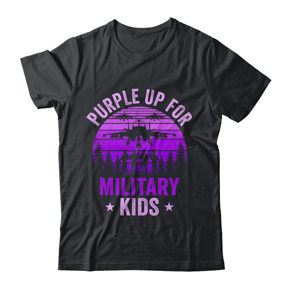 Purple Up For Military Kids Military Child Month Kids Shirt & Hoodie | teecentury
