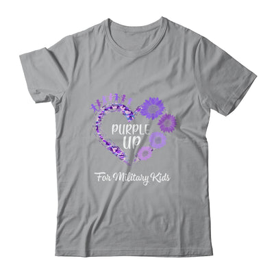Purple Up For Military Kids Military Child Month Sunflower Shirt & Hoodie | teecentury