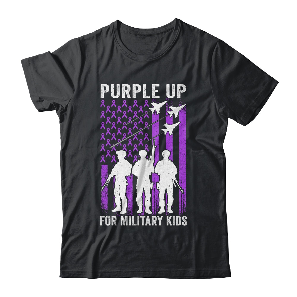 Purple Up For Military Kids Month Of The Military Child Shirt & Hoodie | teecentury