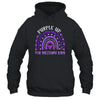 Purple Up For Military Kids Rainbow Military Child Month Shirt & Hoodie | teecentury