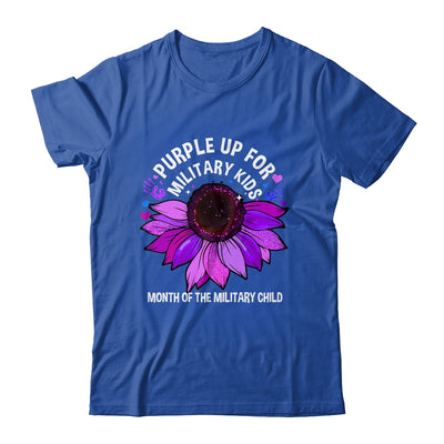 Purple Up For Military Kids Sunflower For Military Childs Shirt & Hoodie | teecentury