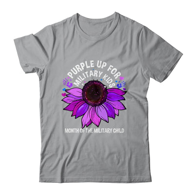 Purple Up For Military Kids Sunflower For Military Childs Shirt & Hoodie | teecentury