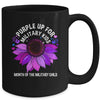 Purple Up For Military Kids Sunflower For Military Childs Mug | teecentury