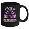Purple Up Military Kids Month Of The Military Child Rainbow Mug | teecentury