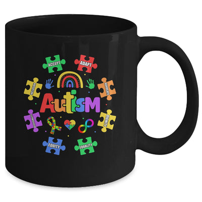 Puzzle Rainbow Autism Awareness Special Education Teacher Mug | teecentury