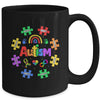 Puzzle Rainbow Autism Awareness Special Education Teacher Mug | teecentury