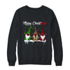 Quarantine Christmas Gnomes Wear Mask Buffalo Plaid Leopard T-Shirt & Sweatshirt | Teecentury.com