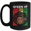 Queen Of Juneteenth Black Girl Magic Melanin Women Girls Mug Coffee Mug | Teecentury.com