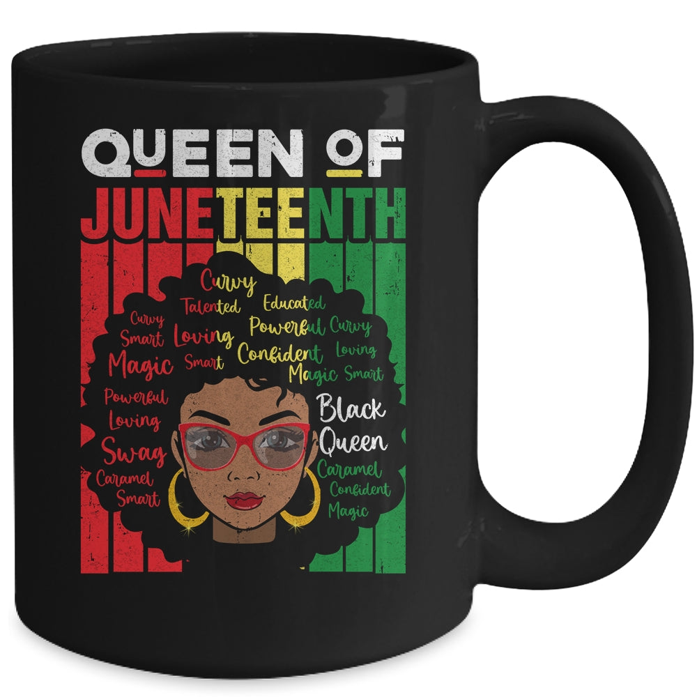 Queen Of Juneteenth Black Girl Magic Melanin Women Girls Mug Coffee Mug | Teecentury.com