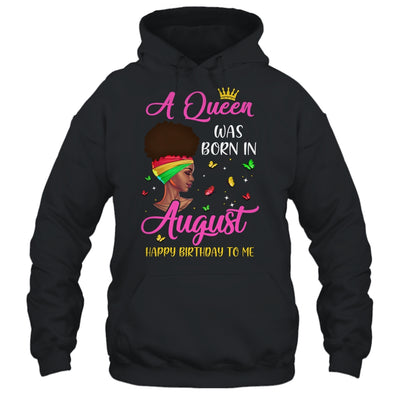 Queen Was Born In August Birthday Girl Black Women African T-Shirt & Tank Top | Teecentury.com