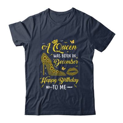 Queen Was Born In December Sunflower Women Birthday Gifts T-Shirt & Tank Top | Teecentury.com