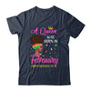 Queen Was Born In February Birthday Girl Black Women African T-Shirt & Tank Top | Teecentury.com