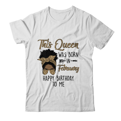 Queen Was Born In February Black Girl Birthday Mothers Day Shirt & Tank Top | teecentury