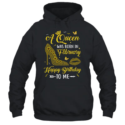 Queen Was Born In February Sunflower Women Birthday Gifts T-Shirt & Tank Top | Teecentury.com