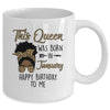 Queen Was Born In January Black Girl Birthday Mothers Day Mug | teecentury