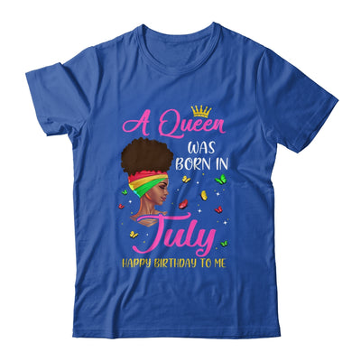 Queen Was Born In July Birthday Girl Black Women African T-Shirt & Tank Top | Teecentury.com