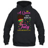 Queen Was Born In July Birthday Girl Black Women African T-Shirt & Tank Top | Teecentury.com