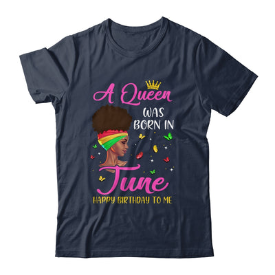 Queen Was Born In June Birthday Girl Black Women African T-Shirt & Tank Top | Teecentury.com