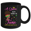 Queen Was Born In June Birthday Girl Black Women African Mug Coffee Mug | Teecentury.com
