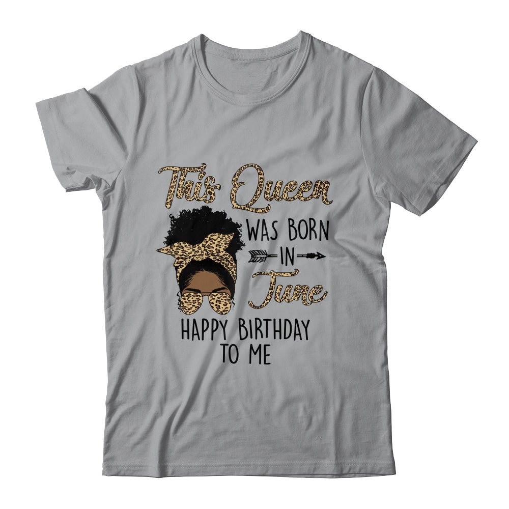 Queen Was Born In June Black Girl Birthday Mothers Day Shirt & Tank Top | teecentury