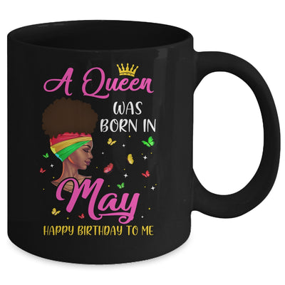 Queen Was Born In May Birthday Girl Black Women African Mug Coffee Mug | Teecentury.com