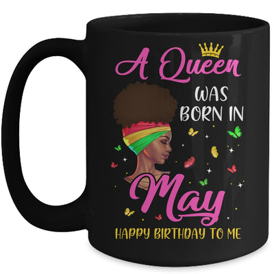 Queen Was Born In May Birthday Girl Black Women African Mug Coffee Mug | Teecentury.com