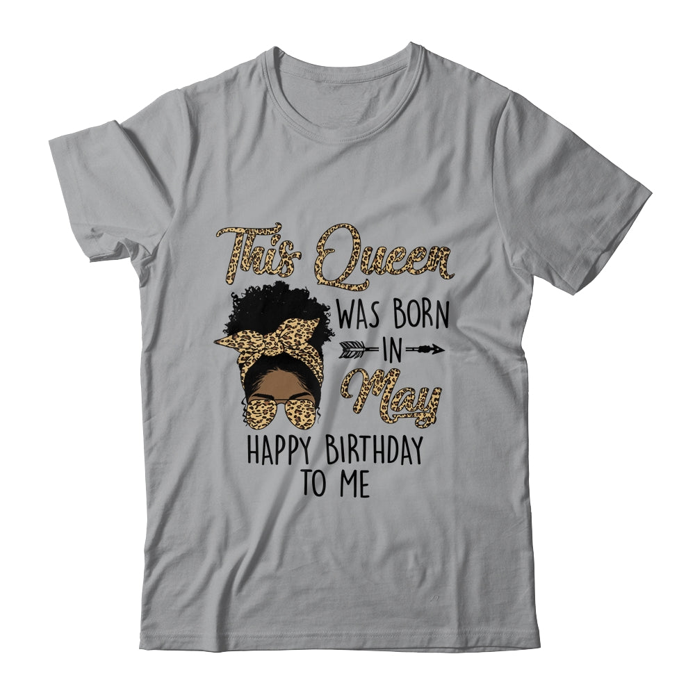 Queen Was Born In May Black Girl Birthday Mothers Day Shirt & Tank Top | teecentury