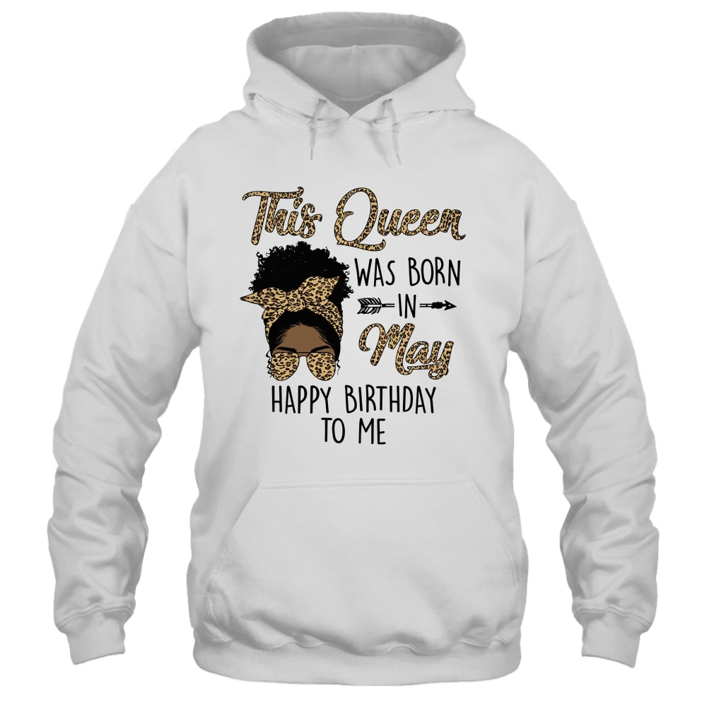 Queen Was Born In May Black Girl Birthday Mothers Day Shirt & Tank Top | teecentury