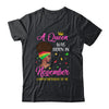 Queen Was Born In November Birthday Girl Black Women African T-Shirt & Tank Top | Teecentury.com