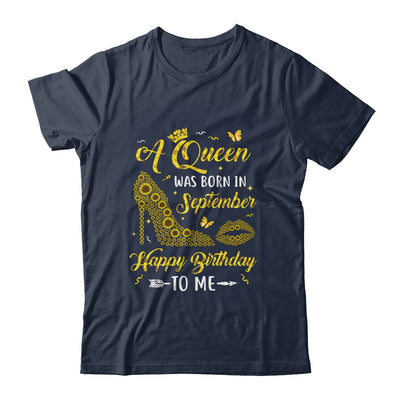 Queen Was Born In September Sunflower Women Birthday Gifts T-Shirt & Tank Top | Teecentury.com