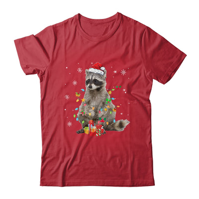 Raccoon Christmas Tree Lights Racoon Lover Xmas Shirt & Sweatshirt | teecentury