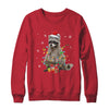 Raccoon Christmas Tree Lights Racoon Lover Xmas Shirt & Sweatshirt | teecentury