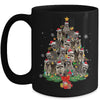 Raccoon Christmas Tree Lights Santa Racoon Lover Xmas Mug | teecentury