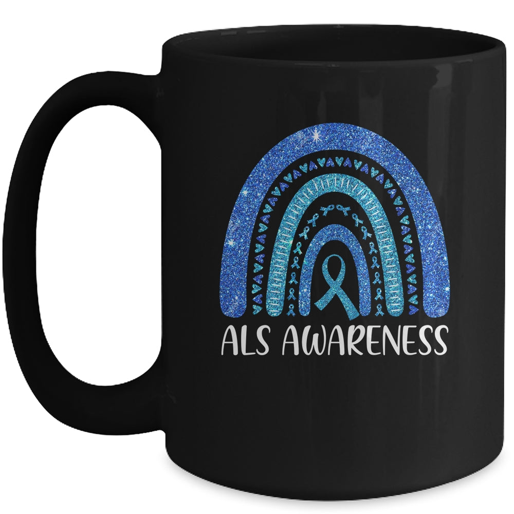 Rainbow Amyotrophic Lateral Sclerosis Als Awareness Mug Coffee Mug | Teecentury.com