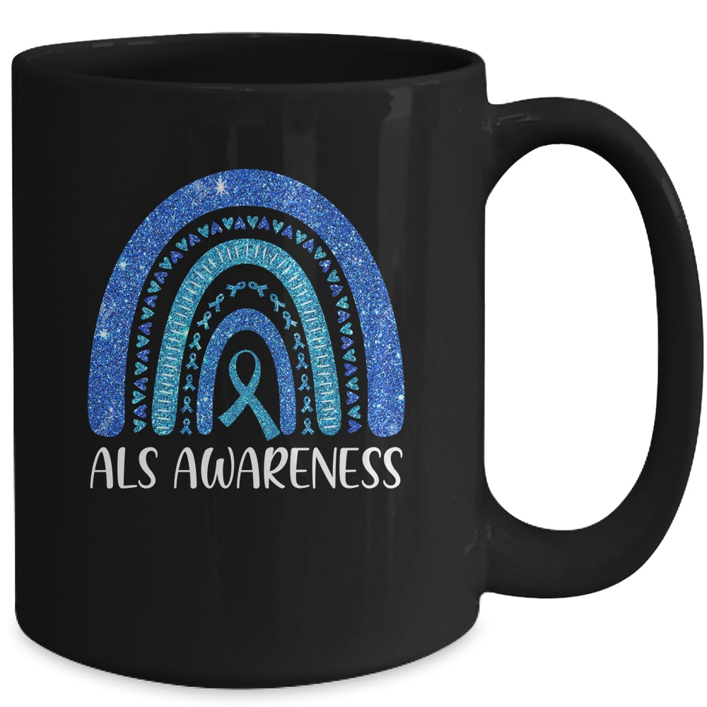 Rainbow Amyotrophic Lateral Sclerosis Als Awareness Mug Coffee Mug | Teecentury.com