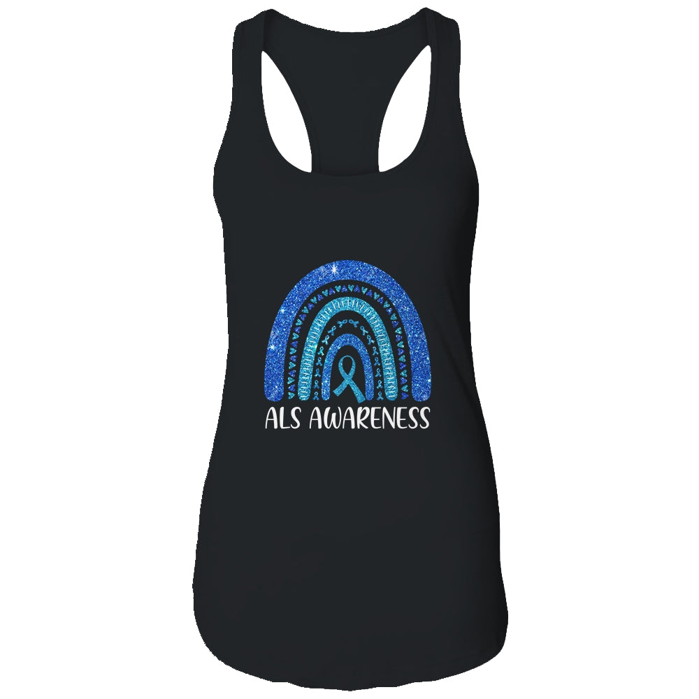 Rainbow Amyotrophic Lateral Sclerosis Als Awareness T-Shirt & Tank Top | Teecentury.com