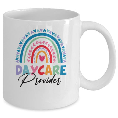 Rainbow Daycare Provider Happy First Day of School Mug | teecentury