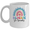 Rainbow Daycare Provider Happy First Day of School Mug | teecentury