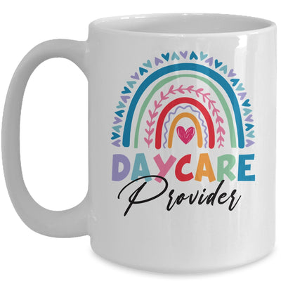 Rainbow Daycare Provider Happy First Day of School Mug | teecentury
