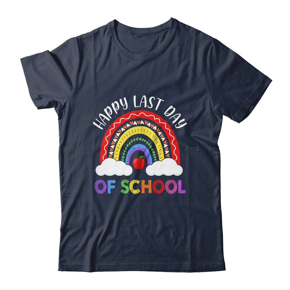 Rainbow Happy Last Day Of School Teacher Boys Girls Kids T-Shirt & Hoodie | Teecentury.com