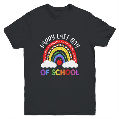 Rainbow Happy Last Day Of School Teacher Boys Girls Kids Youth Youth Shirt | Teecentury.com