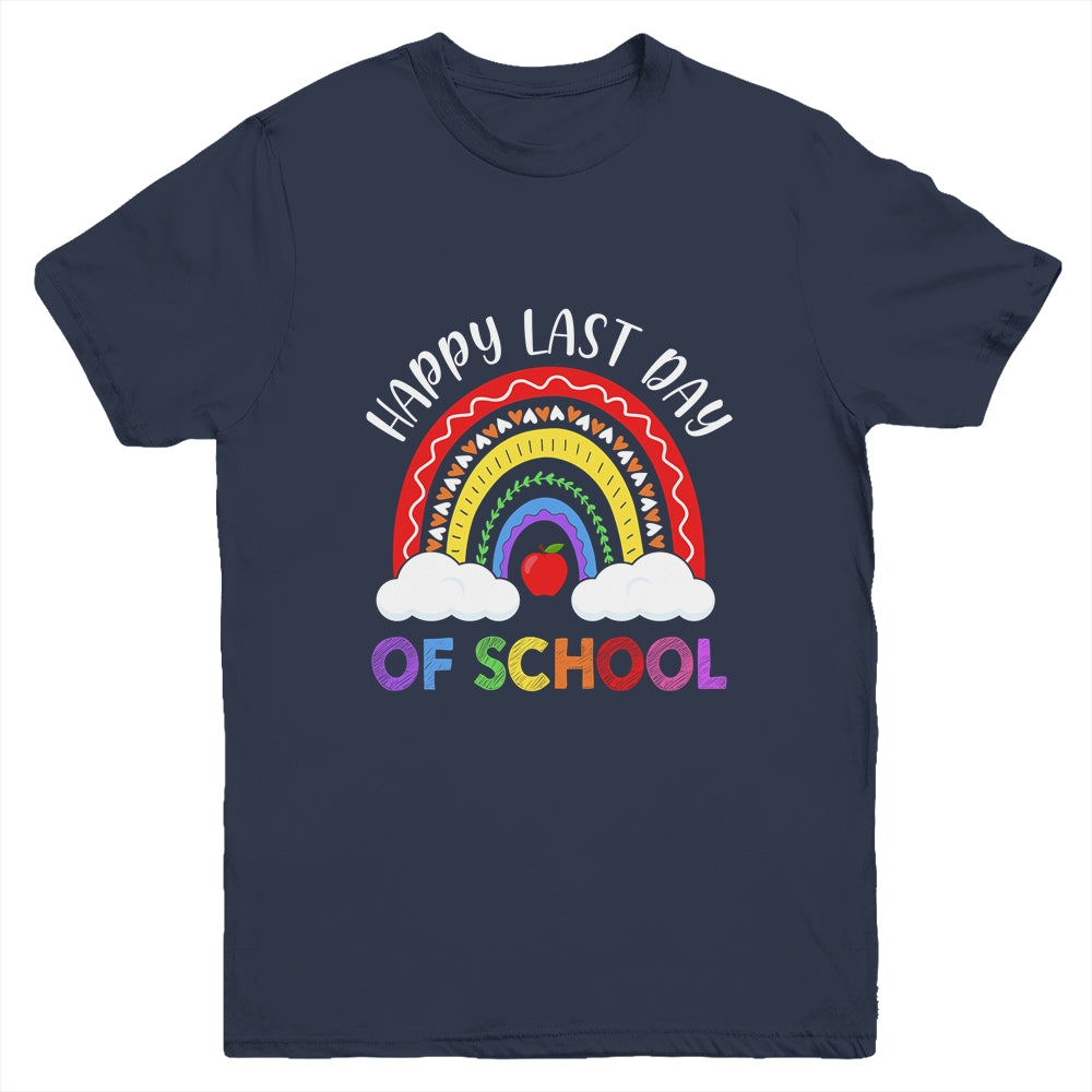 Rainbow Happy Last Day Of School Teacher Boys Girls Kids Youth Youth Shirt | Teecentury.com